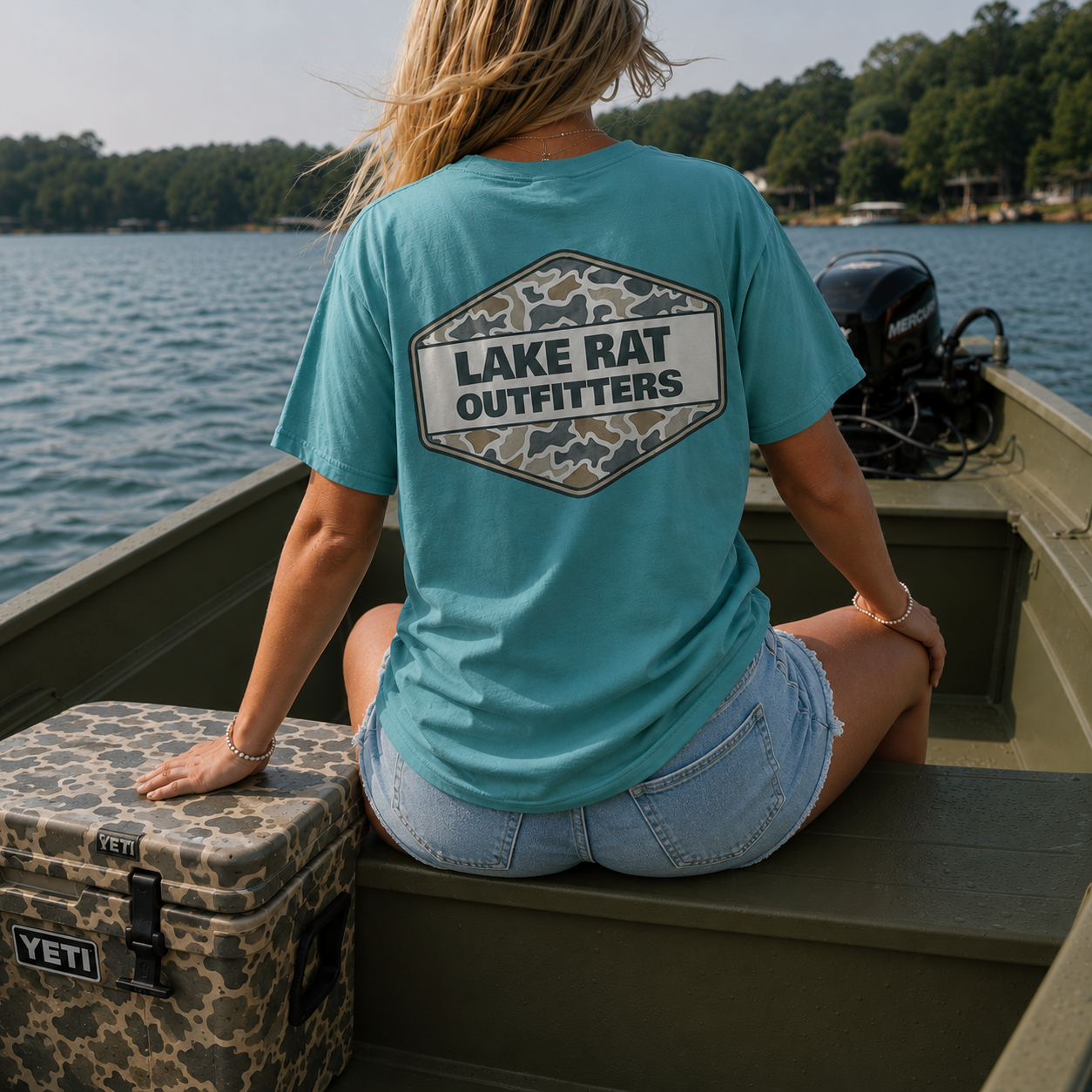 Lake Rat Outfitters Camo Logo T-Shirt