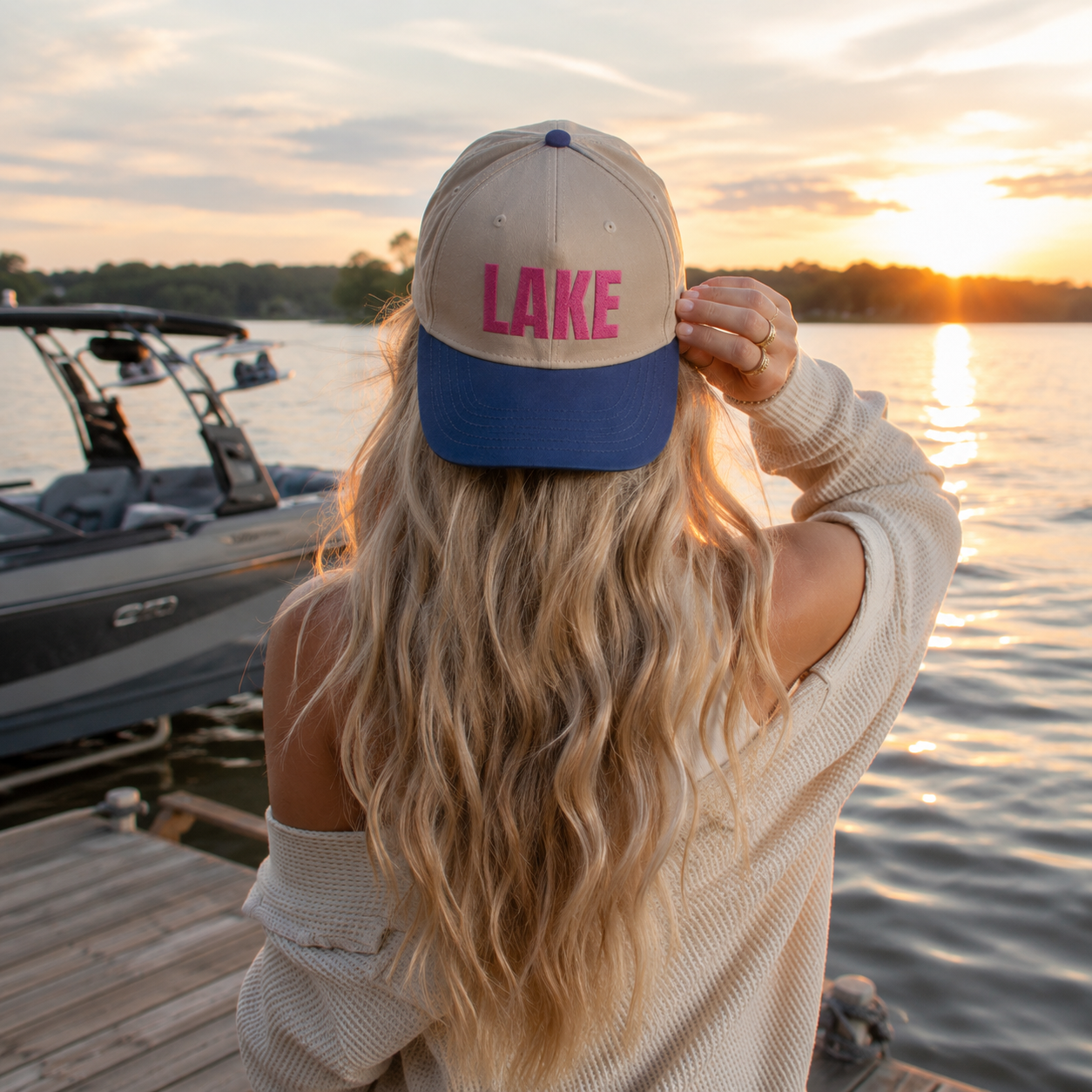 LAKE Embroidery Baseball Cap