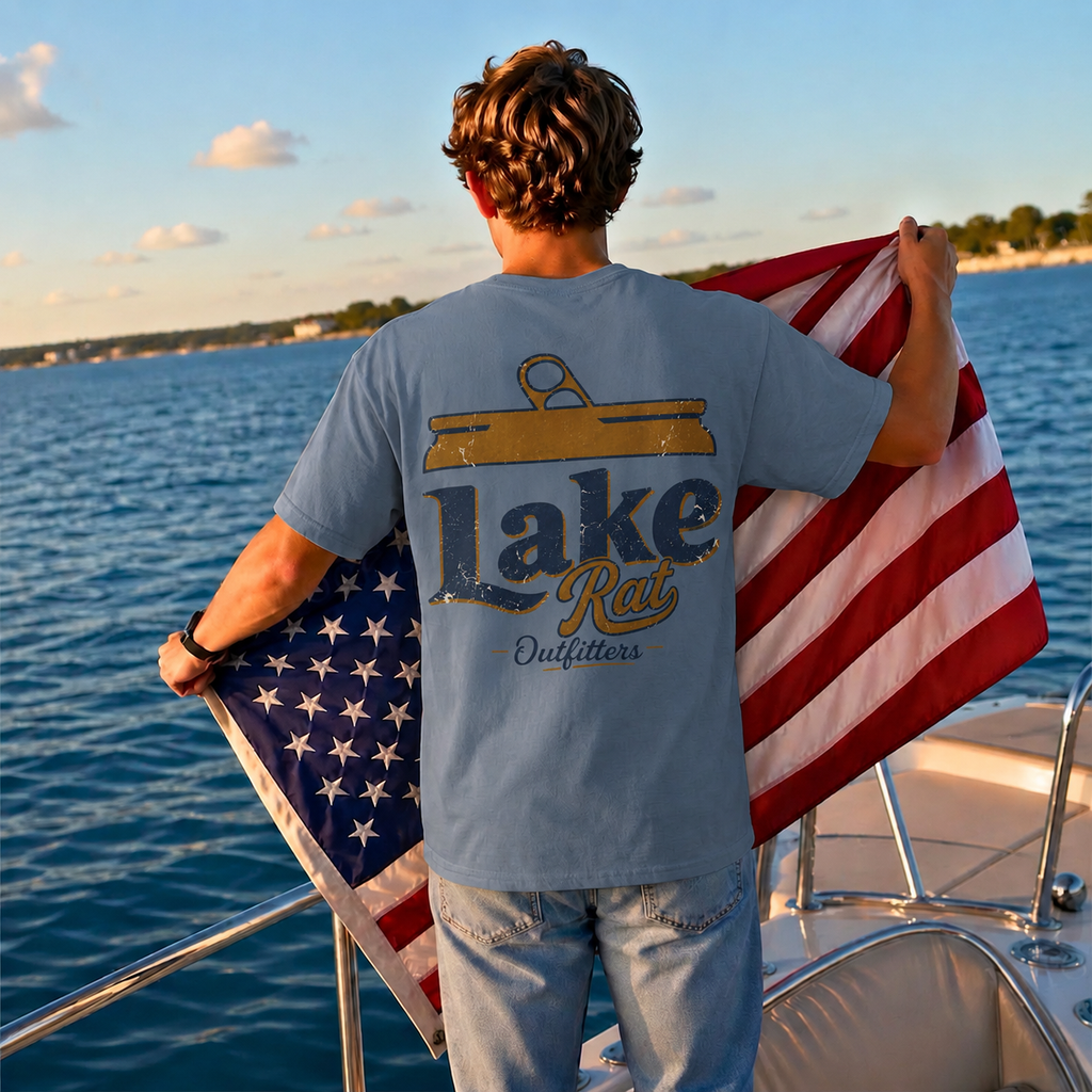 Lake Rat Beer Can T-Shirt — Lake Beers are the best Beers