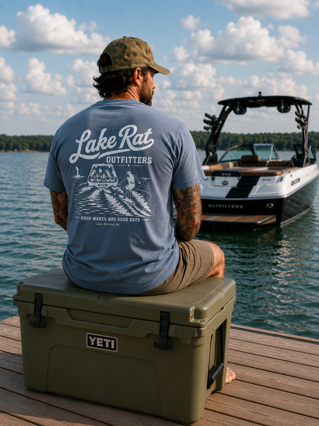 'Good Waves and Good Days' Graphic Tee - Steam Station Edition