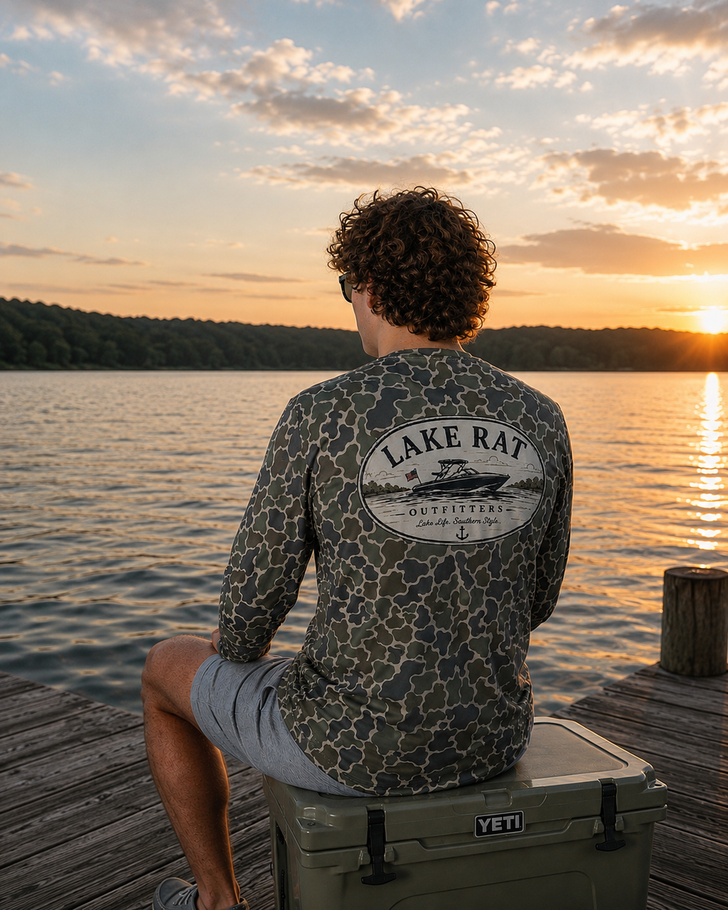 Lake Rat Camo UV Protection Long Sleeve Shirt — Lake Life Southern Style