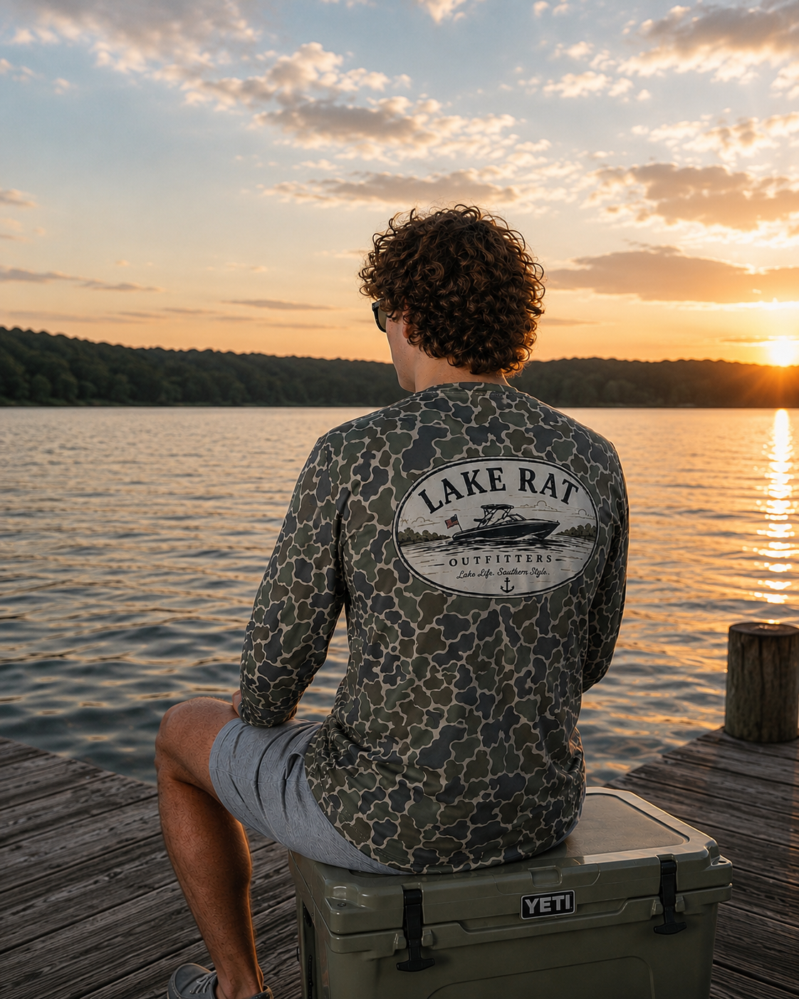 Lake Rat Camo UV Protection Long Sleeve Shirt — Lake Life Southern Style