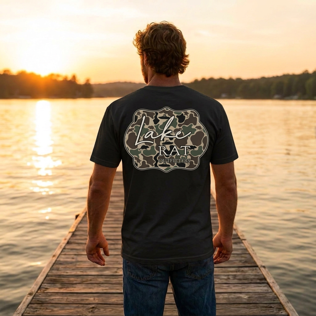 Lake Rat Camo Logo T-Shirt