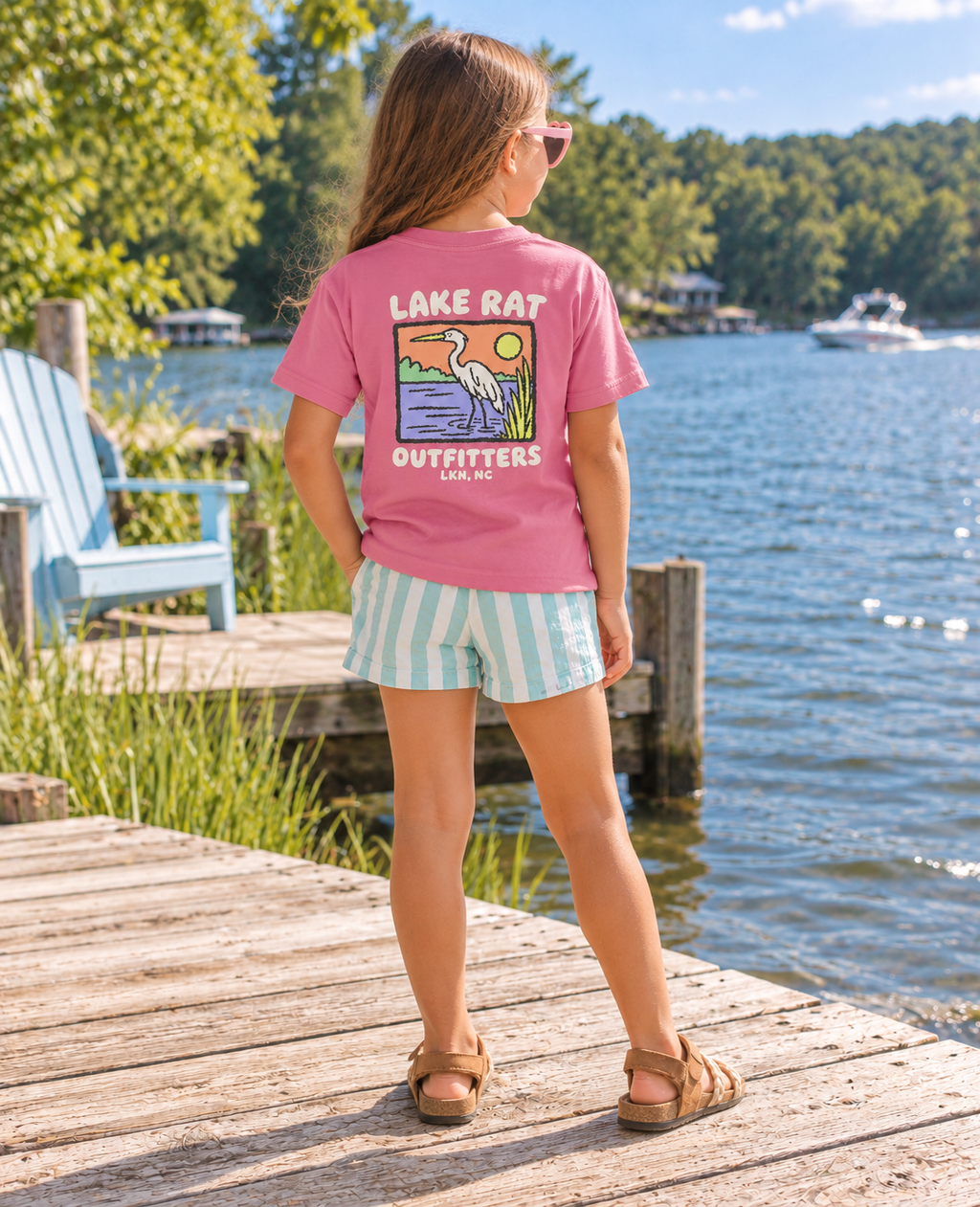 Youth Lake Rat Outfitters Fishing Graphic Tee
