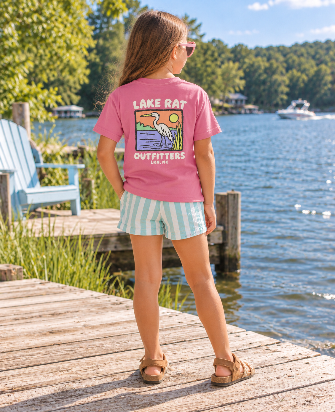 Youth Lake Rat Outfitters Fishing Graphic Tee