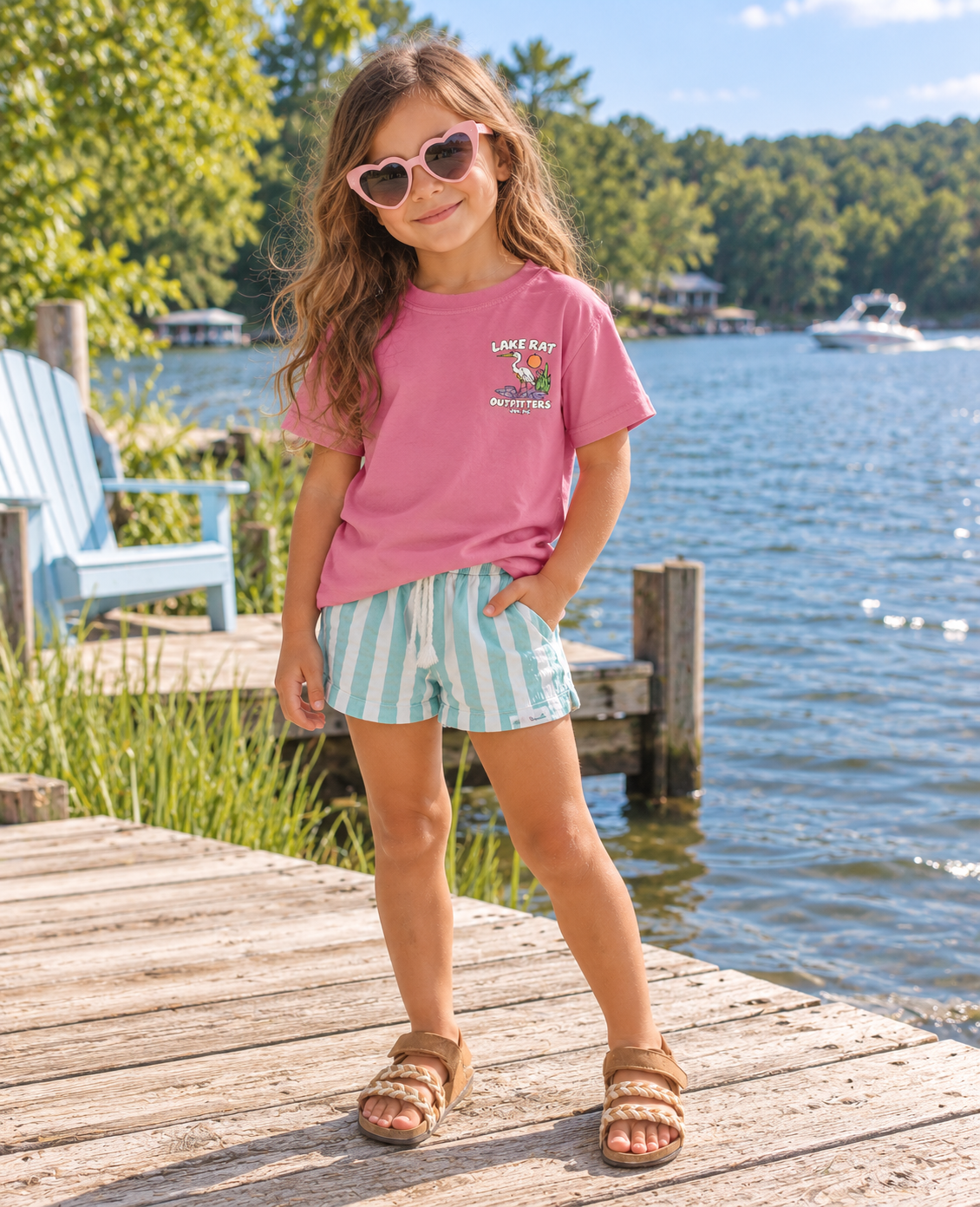 Youth Lake Rat Outfitters Fishing Graphic Tee