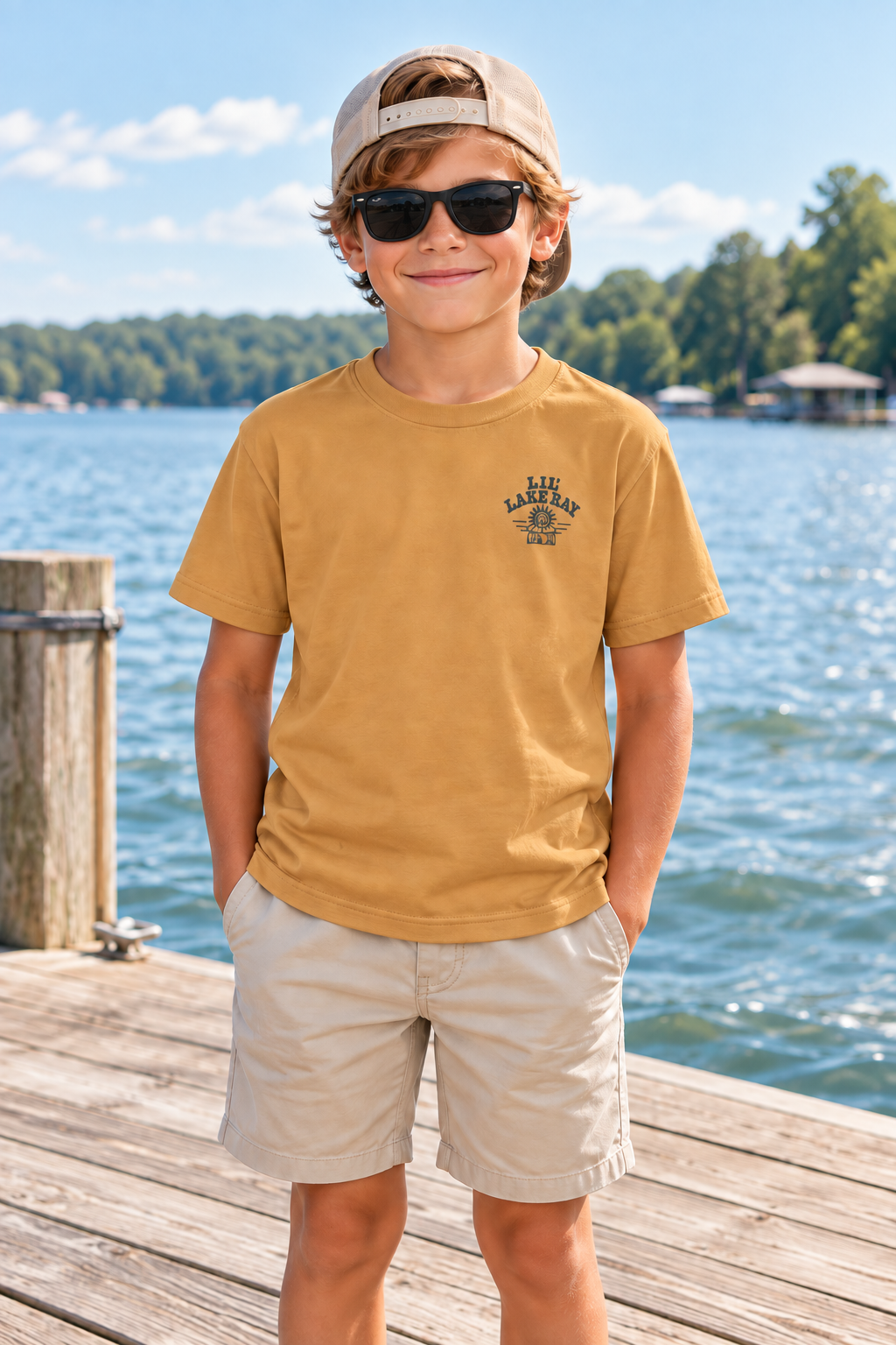 Kids Tee — "Lil Lake Rat" Retro Lake Graphic Kids T-Shirt