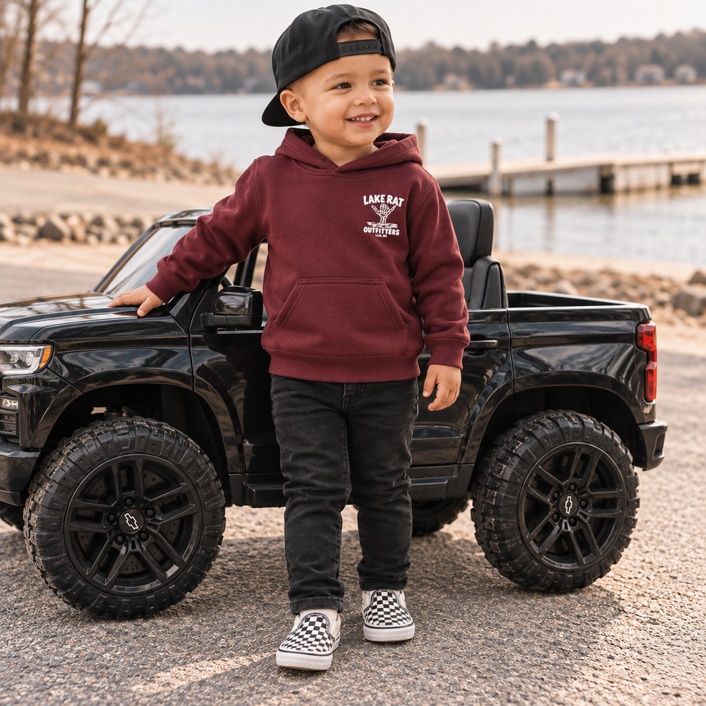 Youth Hoodie — "Long Live the Adventure" Surf & Lake Life Hoodie