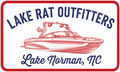 Lake Rat Decal LKN - Red White and Blue Wake Boat