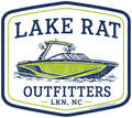 Lake Rat Decal LKN - Green Wake Boat