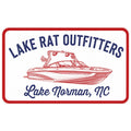 Lake Rat Decal LKN - Red White and Blue Wake Boat